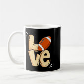 American Football Love Valentines Rugby Srts Pl _1 Kaffeetasse (Links)