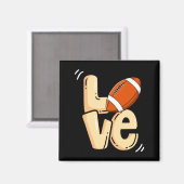 American Football Love Valentines Rugby Srts Pl _1 Magnet (Vorderseite/Rückseite)