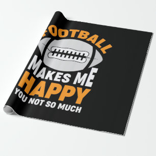 American Football macht mich glücklich Geschenkpapier