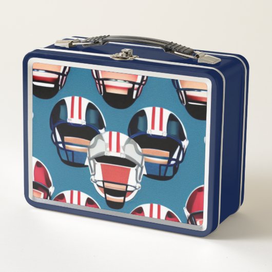 American Football Metall Brotdose (Vorderseite)