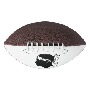 American Football mit der Flagge von Korsika