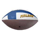 American Football mit finnischer Flagge / Finnland (Gedreht 270)