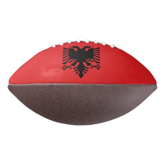 American Football mit Flagge Albaniens (Gedreht 270)
