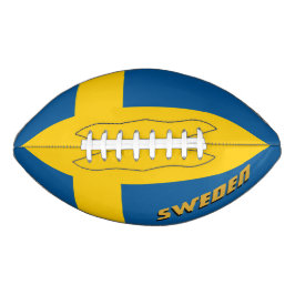American Football mit schwedischer Flagge / Schwed