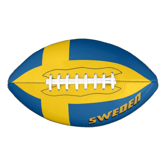 American Football mit schwedischer Flagge / Schwed (Vorderseite)