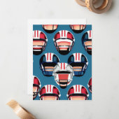 American Football Mitteilungskarte (Vorderseite/Rückseite Beispiel)