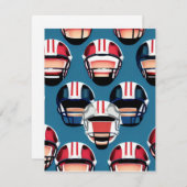 American Football Mitteilungskarte (Vorne/Hinten)