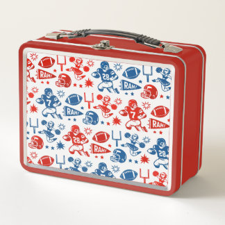 American Football Muster Metall-Lunchbox Metall Brotdose