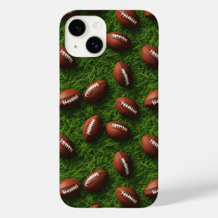 American Football Nahtloses Sportmuster Case-Mate iPhone 14 Hülle