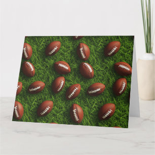 American Football Nahtloses Sportmuster Karte