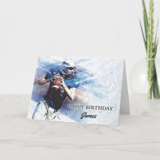 American Football NFL Glückwunsch zum Geburtstag P Karte