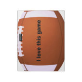 American Football Notizblock (Rotiert)