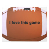 American Football Notizblock (Vorderseite)