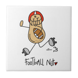 American-Football-Nuss-T-Shirts und Geschenke Fliese