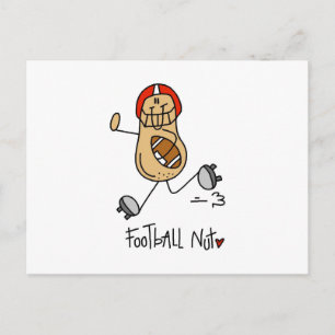 American-Football-Nuss-T-Shirts und Geschenke Postkarte