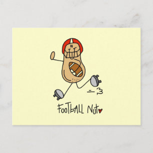 American-Football-Nuss-T-Shirts und Geschenke Postkarte