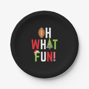 American Football Oh What Fun Holiday Christmas Pappteller