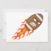 American Football on Fire Einladungen (Vorderseite)