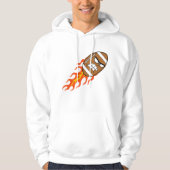 American Football on Fire Mens Hoodie (Vorderseite)