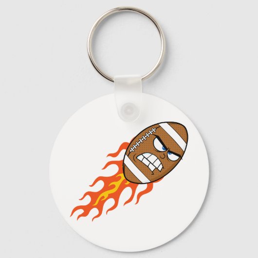 American Football on Fire Schlüsselanhänger (Rückseite)