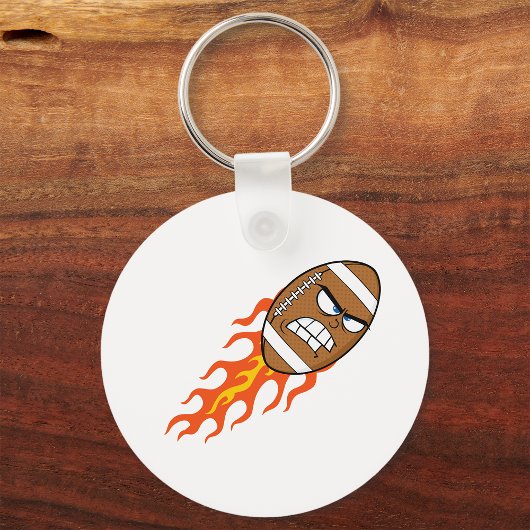 American Football on Fire Schlüsselanhänger