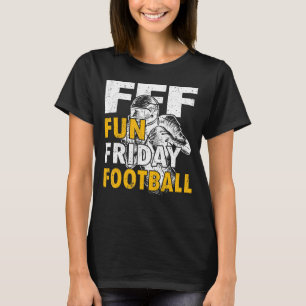 American Football Outfit für lustigen Freitag Fußb T-Shirt