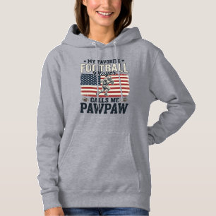 American-Football-Papaya-Vintage-Amerikanisches-Fl Hoodie