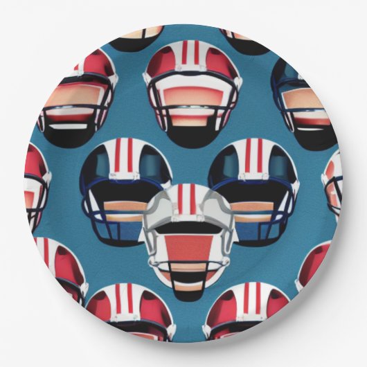 American Football Pappteller (Vorderseite)