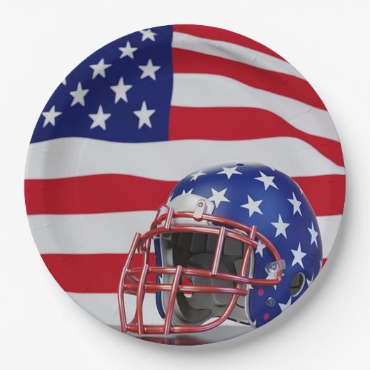 American Football Pappteller (Vorderseite)