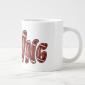 American-Football-Passing-Quarterback-Kaffeetasse  Jumbo-Tasse (Rechts)