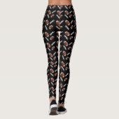 American Football Pattern Design Leggings (Rückseite)