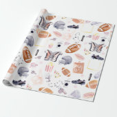 American Football Pattern Geschenkpapier (Ungerollt)