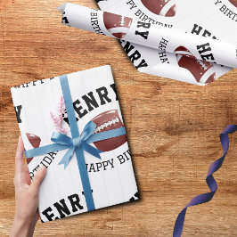 American Football Pattern Geschenkpapier