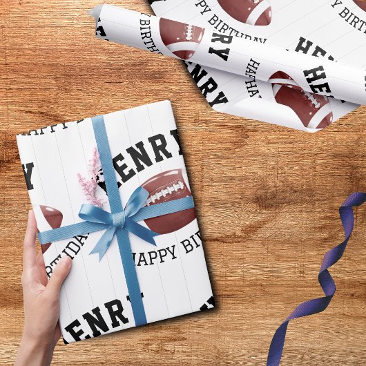 American Football Pattern Geschenkpapier