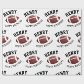 American Football Pattern Geschenkpapier (Flach)