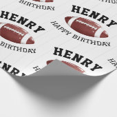 American Football Pattern Geschenkpapier (Ecke)