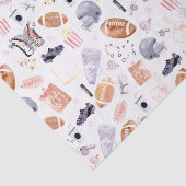 American Football Pattern Seidenpapier (Ausschnitt)