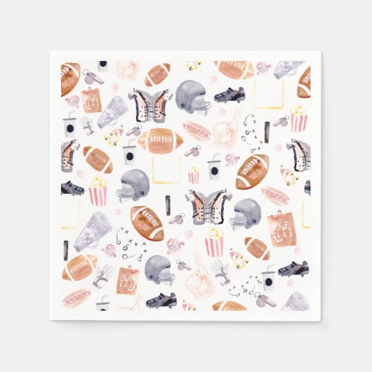 American Football Pattern Serviette (Vorderseite)
