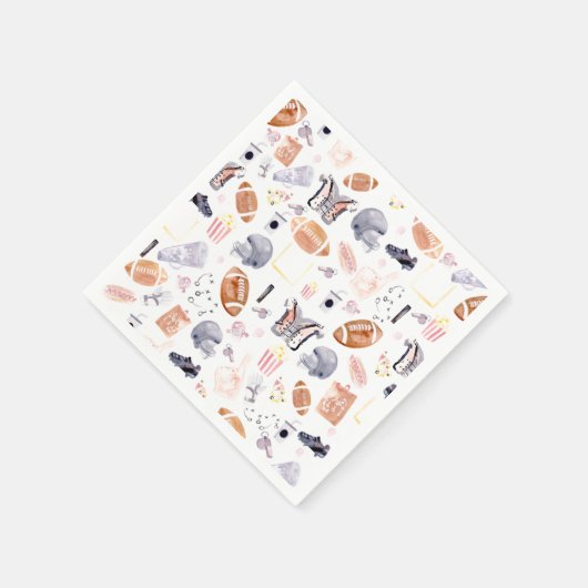 American Football Pattern Serviette (Ecke)