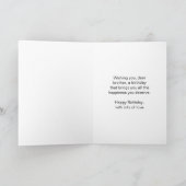 American Football Personalisiert Brother Birthday Karte (Innenseite)