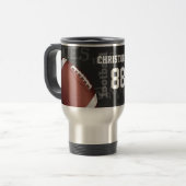 American Football - Personalisierter Fußballball Reisebecher (Vorderseite Links)