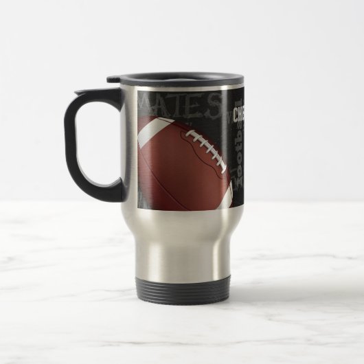 American Football - Personalisierter Fußballball Reisebecher (Links)