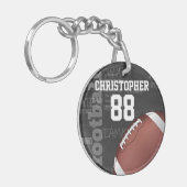 American Football - Personalisierter Fußballball Schlüsselanhänger (Vorderseite links)