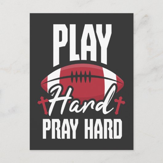 American Football Player Christlich Jesus Sport Postkarte (Vorderseite)