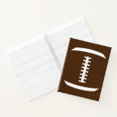 American Football Player Custom Team Color Sports Notizblock (Innenseite)