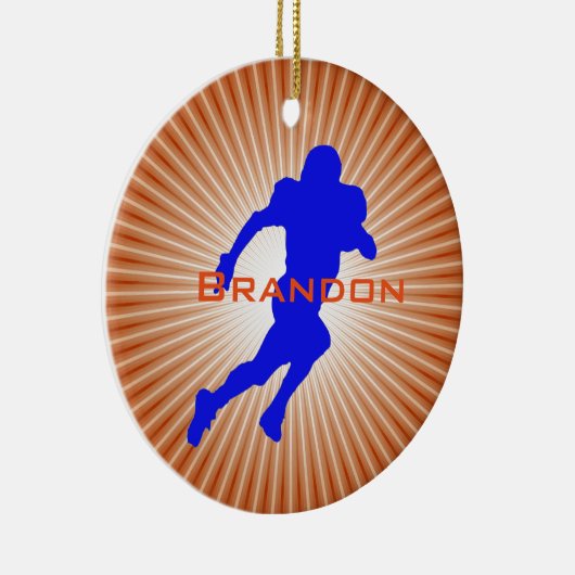 American Football Player Design Ornament (Rechts)