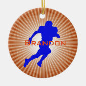 American Football Player Design Ornament (Vorne)