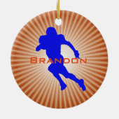 American Football Player Design Ornament (Hinten)