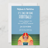 American Football Player Einladung (Vorderseite)