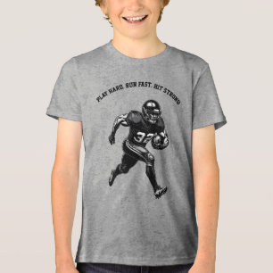 American Football Player Illustration Tri-Blend Sh Shirt